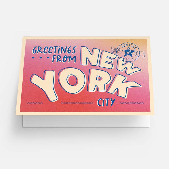 Kaart Blanche - Wholesale Everyday Greeting Card - Greetings from New York greeting card1