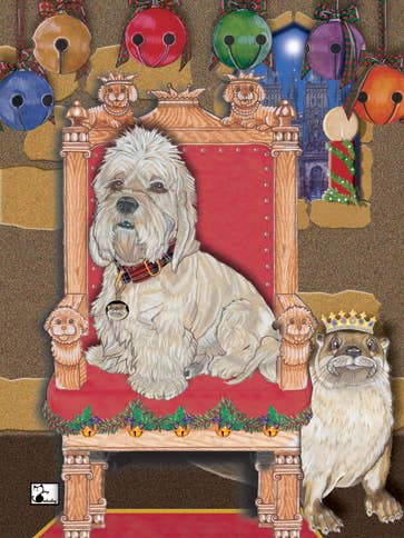 Dandie Dinmont Weihnachtskarten, 10er-Pack für den Großhandel von Pipsqueak Productions