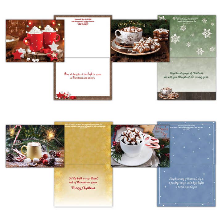Religious Boxed Christmas Cards -Cozy Moments KJV for wholesale by Crown Point Graphics