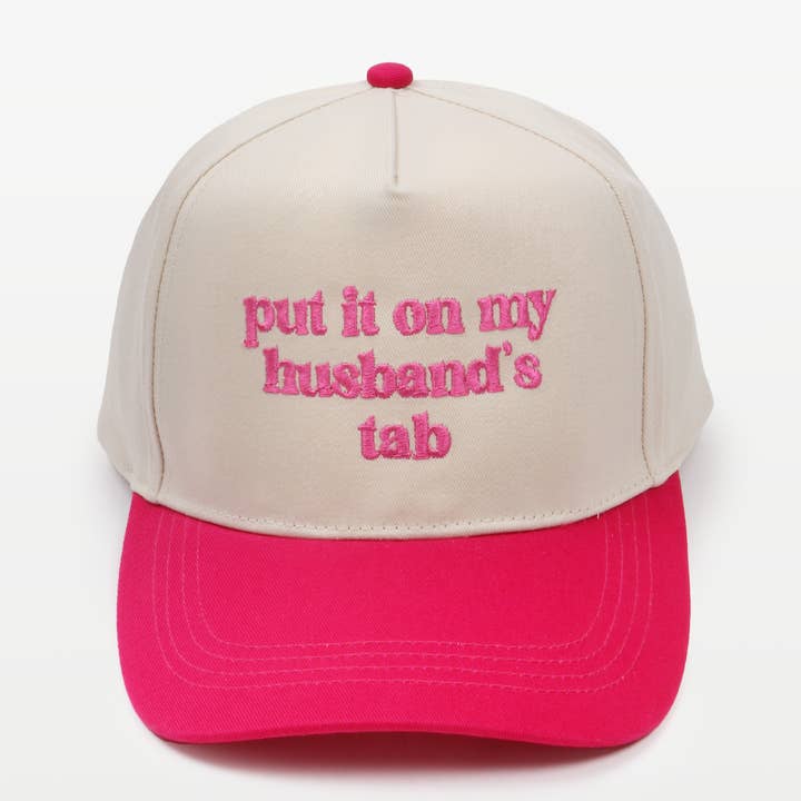 David And Young - Wholesale Baseball Cap - Unisex - PUT IT ON MY HUSBAND'S TAB Embroidery Baseball Caps