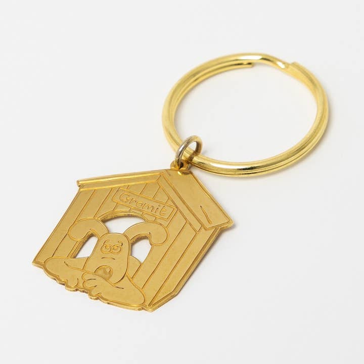 Gromit Etched Kennel Keyring for wholesale by LICENSED TO CHARM