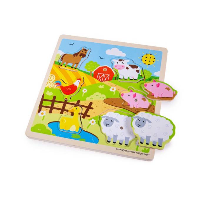 Sound Puzzle - Farm for wholesale by Bigjigs Toys