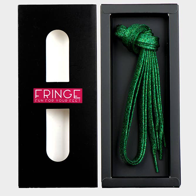FRINGE - Wholesale Shoelaces - Women's - FRINGE LACES - DARK GREEN