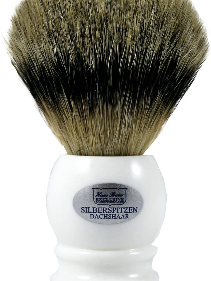 Barberkost akryl hvid for engroshandel hos Hans Baier Exklusive