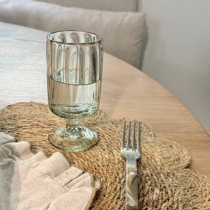 Villa Lua Home - Wholesale Drinking Glass/Cup - Handblown Fluted Wine Glass