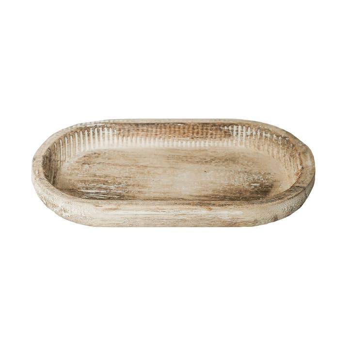 Sweet Water Decor - Vendita all'ingrosso Vassoi decorativi - Piccolo vassoio rustico in legno - Decorazioni per la casa e regali