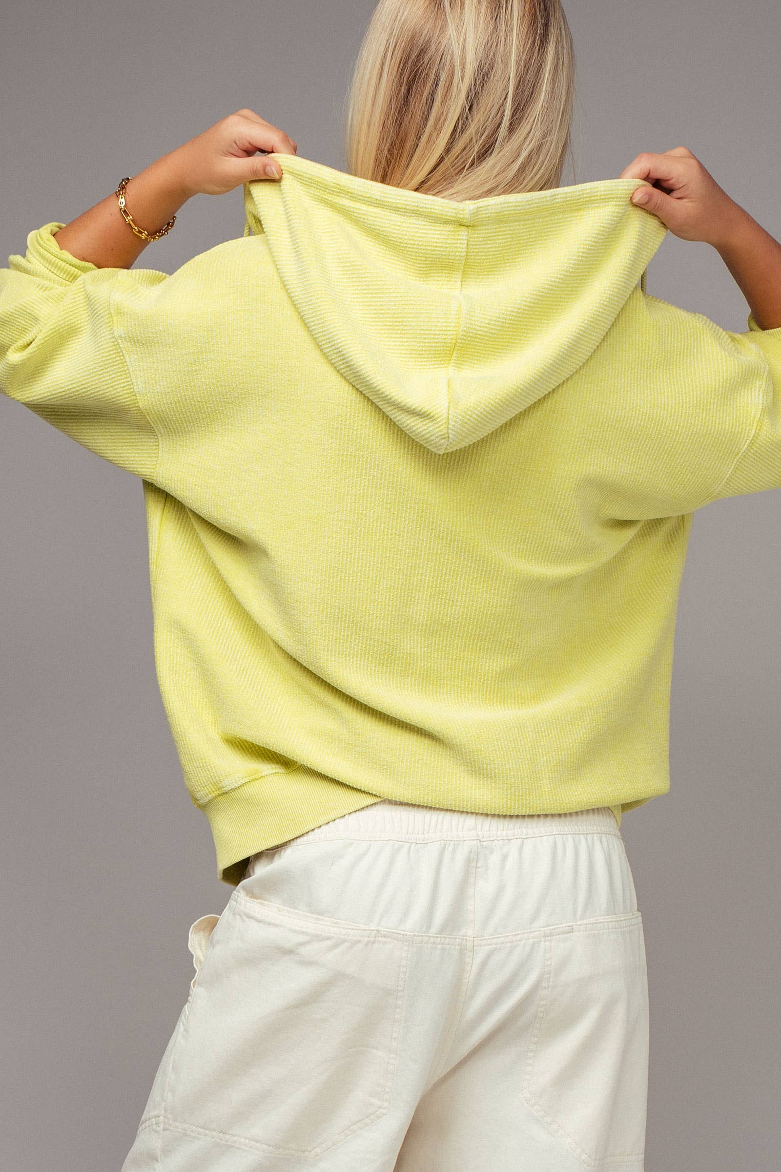 Urban Daizy - Wholesale Hoodie - Women's - Oversized Ribbed Dolman Sleeve Hoodie13