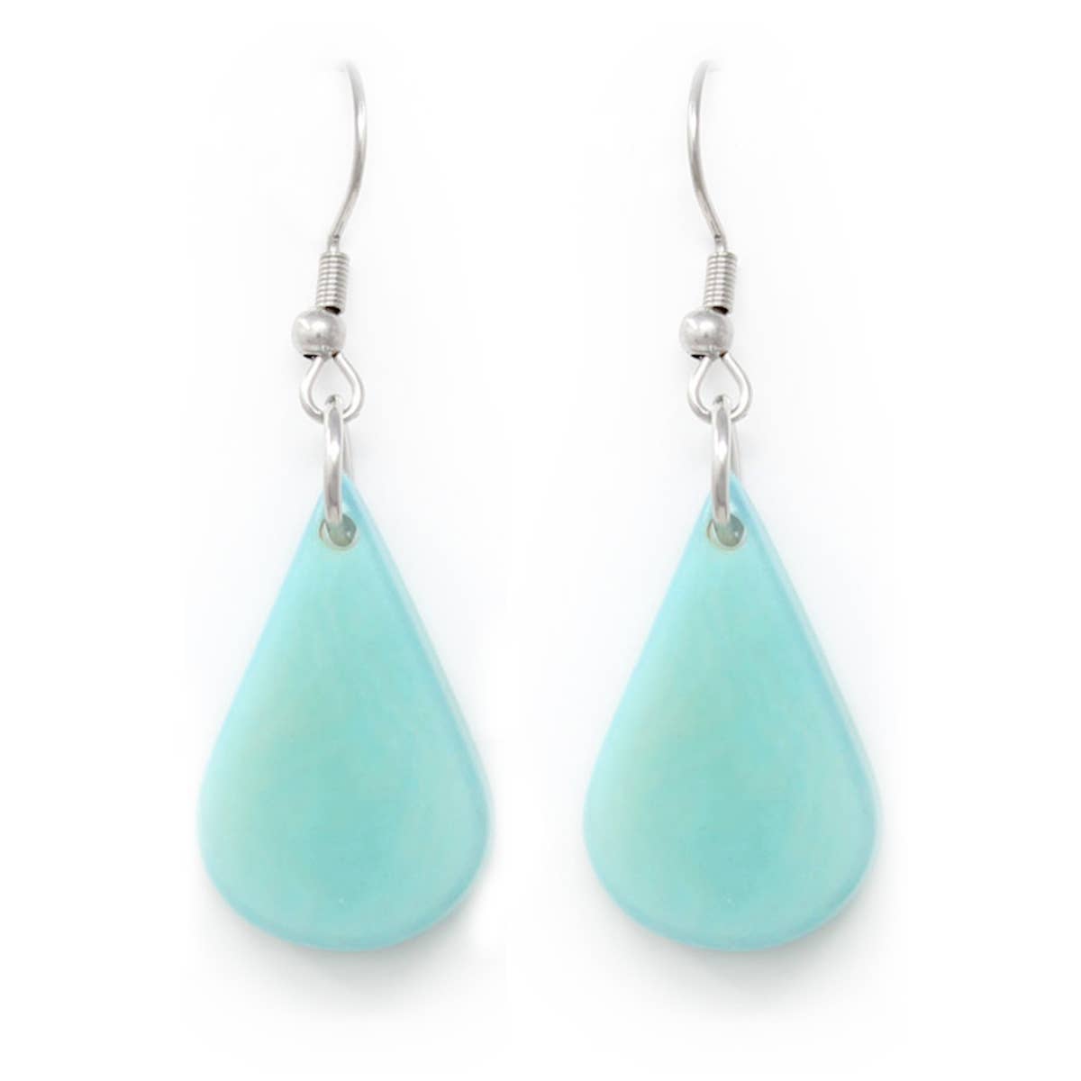 Muichic Natural Jewelry - Wholesale Dangle Earrings - Raindrops Tagua Earrings Handmade Fairtrade Lightweight0