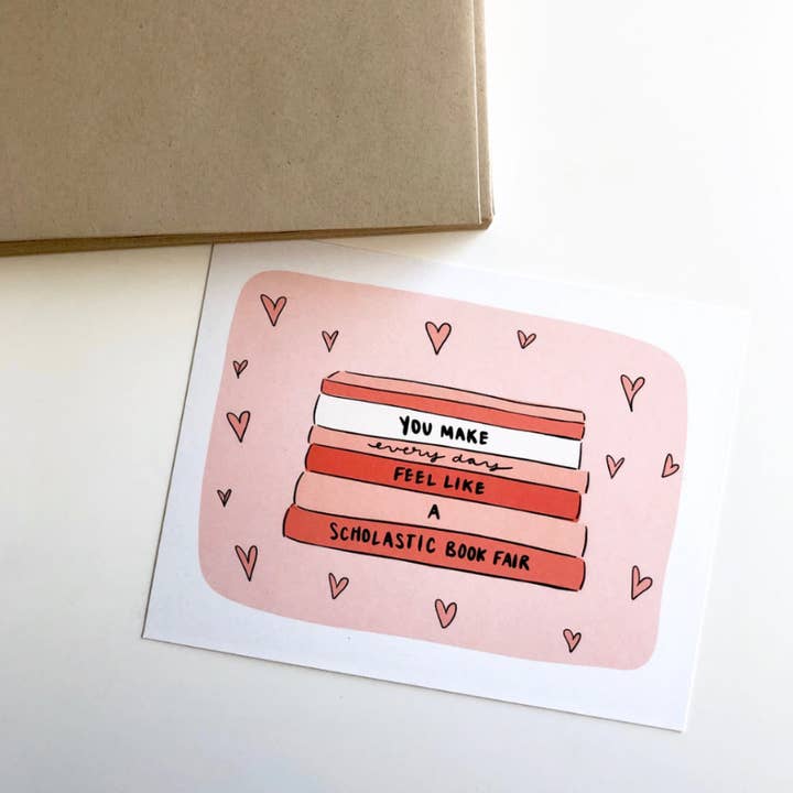 Scholastic Book Fair Love Card for wholesale by PAGEFIFTYFIVE