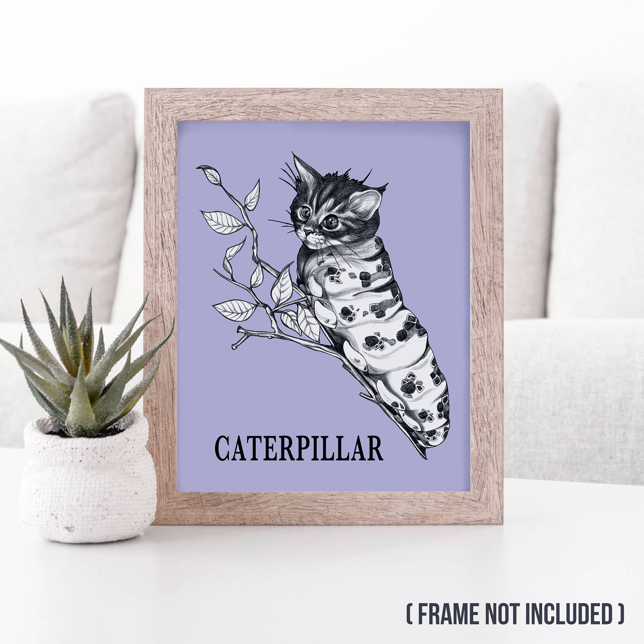 Whatif Creations - Wholesale Art Print - Caterpillar 8x10" Art Print1