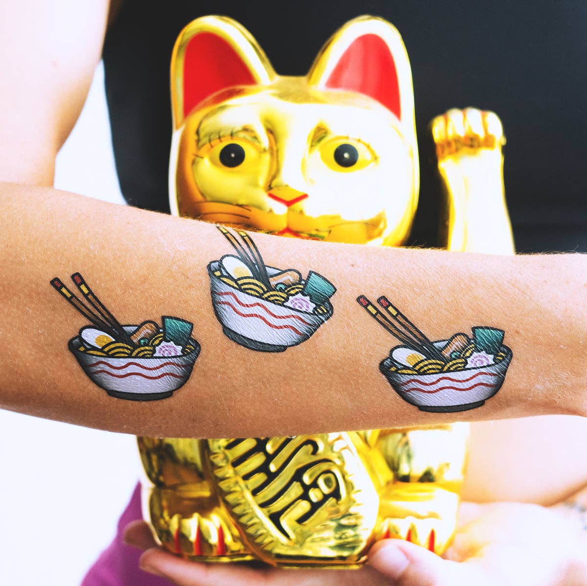 Tattoonie - Wholesale Temporary Tattoo - RAMEN Tattoo (Pack of 2)1