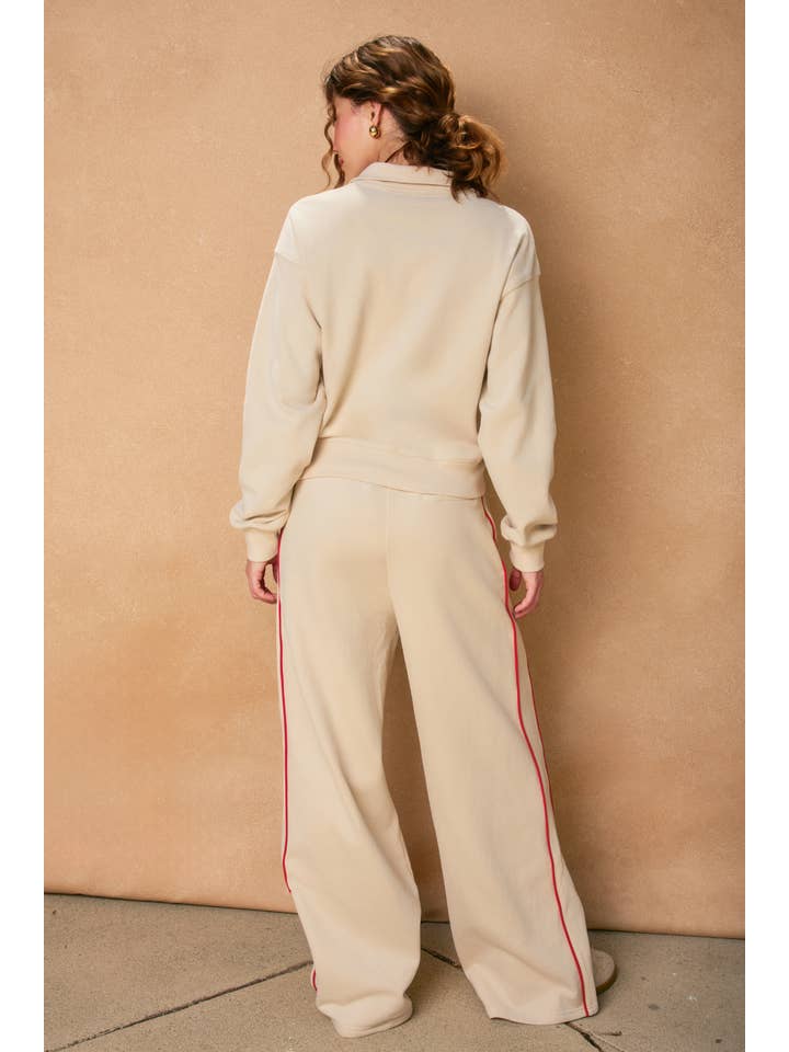 Dress Forum - Wholesale Pants - Women's - Track Stripe Wide Leg Sweatpants (1)14