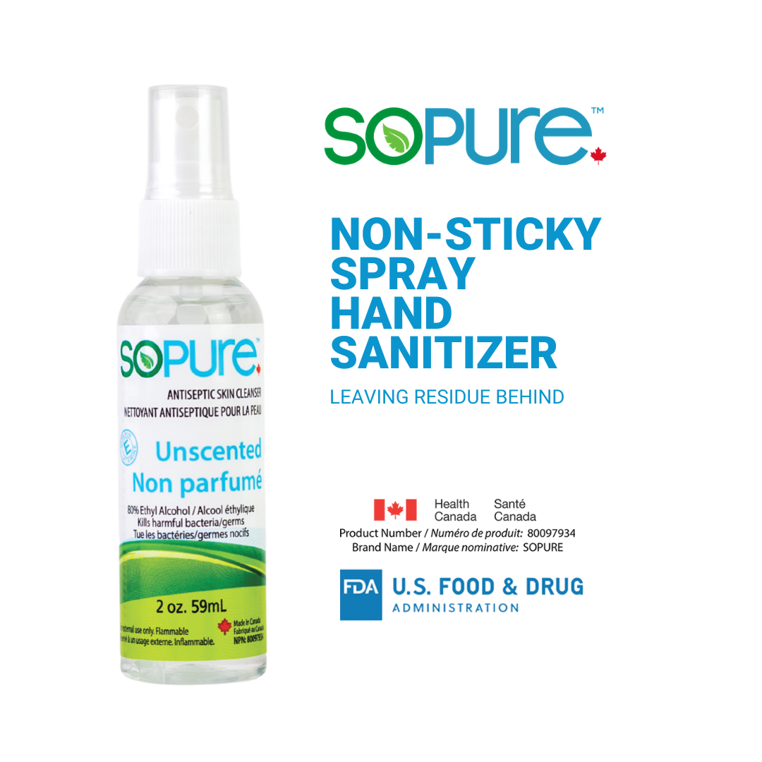 SoPure - Wholesale Desinfecterende handgel - 2oz of 59 ml spray handdesinfecterend middel 80% ethylalcohol0