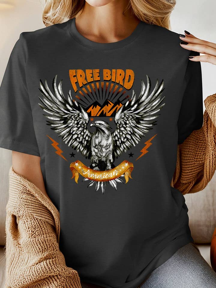 Free Bird Graphic Tee. for wholesale by DG WORLD