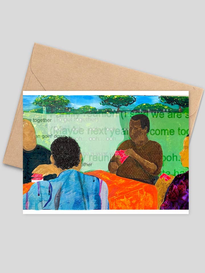 REUNION GREETING CARD for wholesale by Kelly U Fine Art Studio
