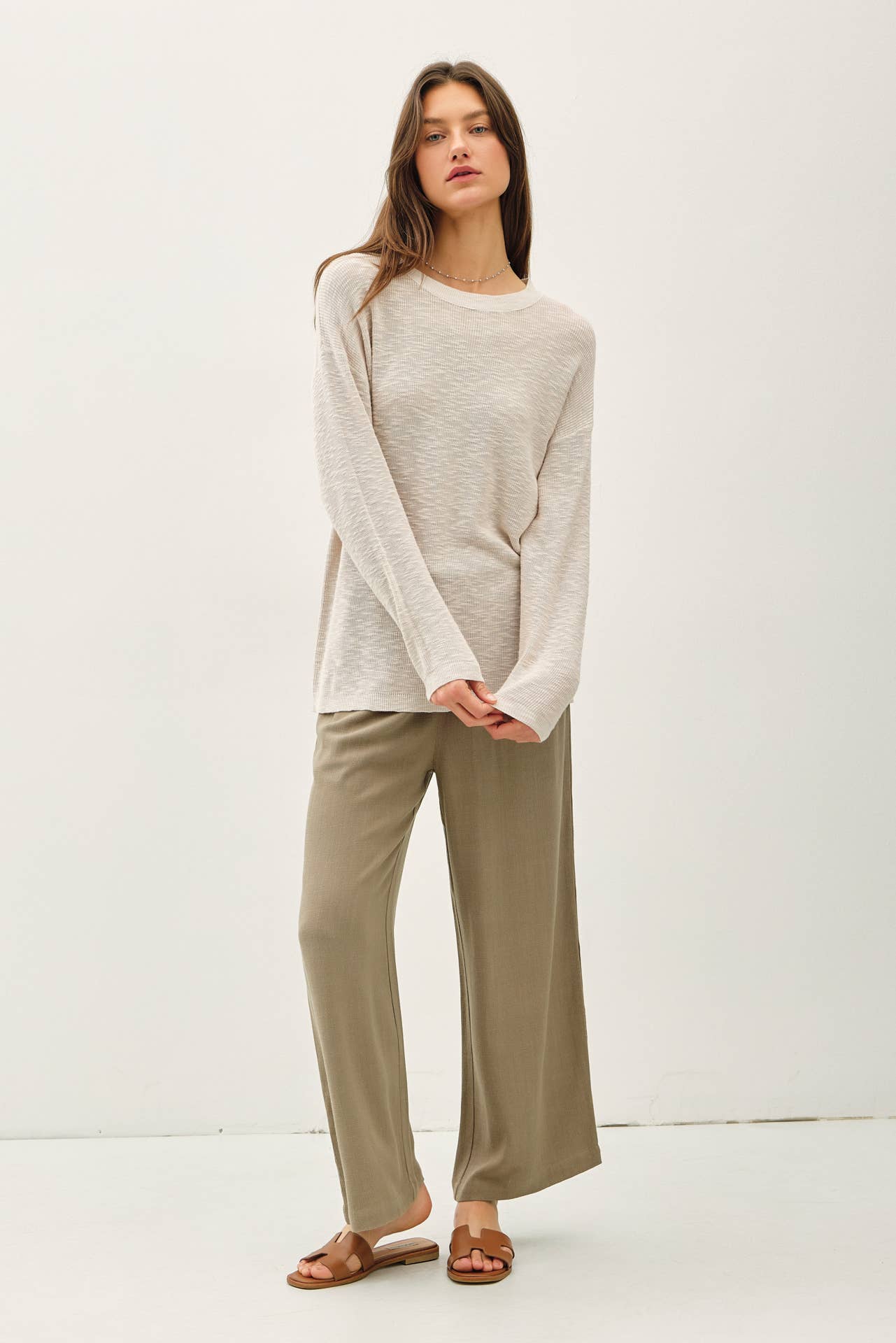 Be Cool - Wholesale Knit Sweater - Women's - LIGHTWEIGHT COTTON SLUB SWEATER 8