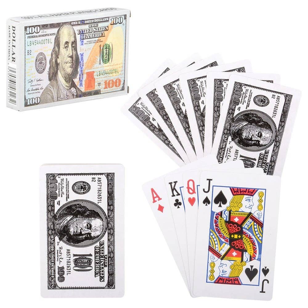 La Luna Bella - Toys - Wholesale Playing Cards - $100 BILL PLAYING CARDS LLB Playing Cards0