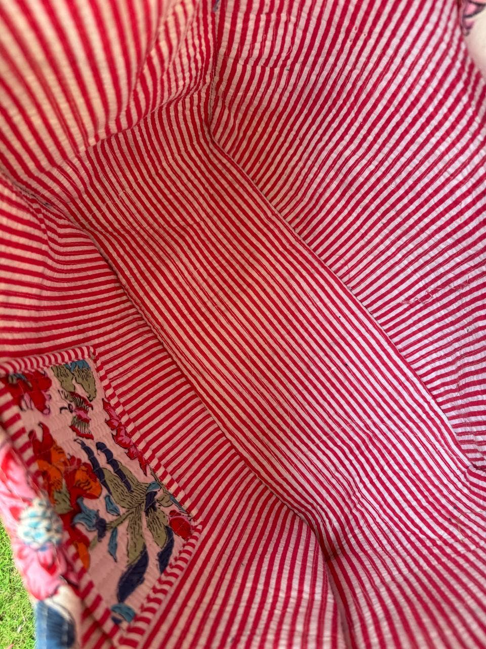 bhavnas boutique - Wholesale Tote Bag - Women's - Jaipuri Floral Print Quilted Shopping Bag Indian Cotton Bags5