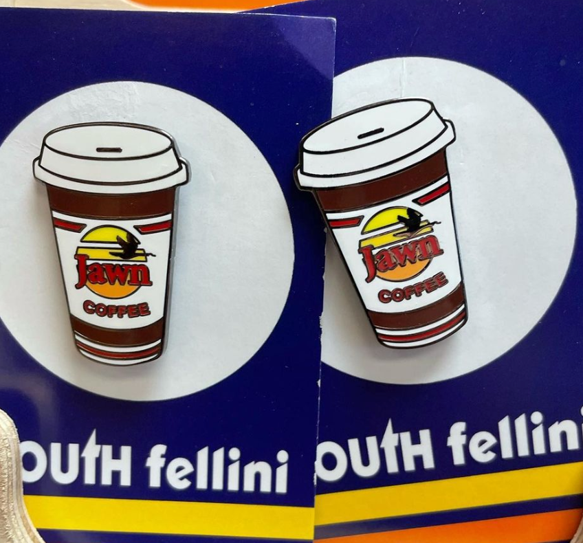 South Fellini – Engroshandel Reversnål/knap – Wawa Jawn Coffee Pin2