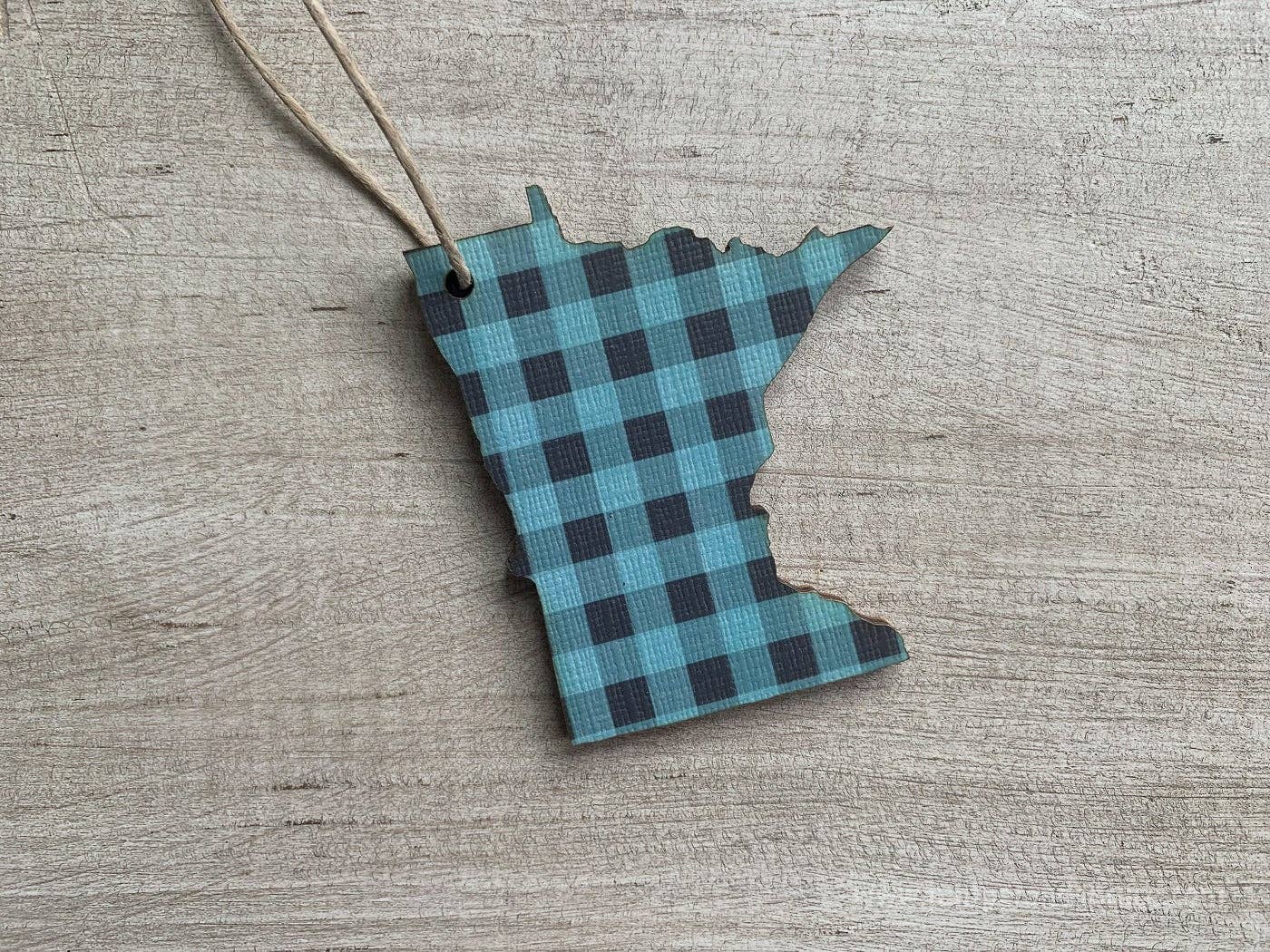 Juniper & Spruce - Wholesale Ornament - Minnesota Buffalo Plaid Ornament4