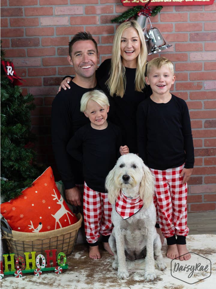Red Kids It's Bed Time Pajama Set for wholesale on Faire