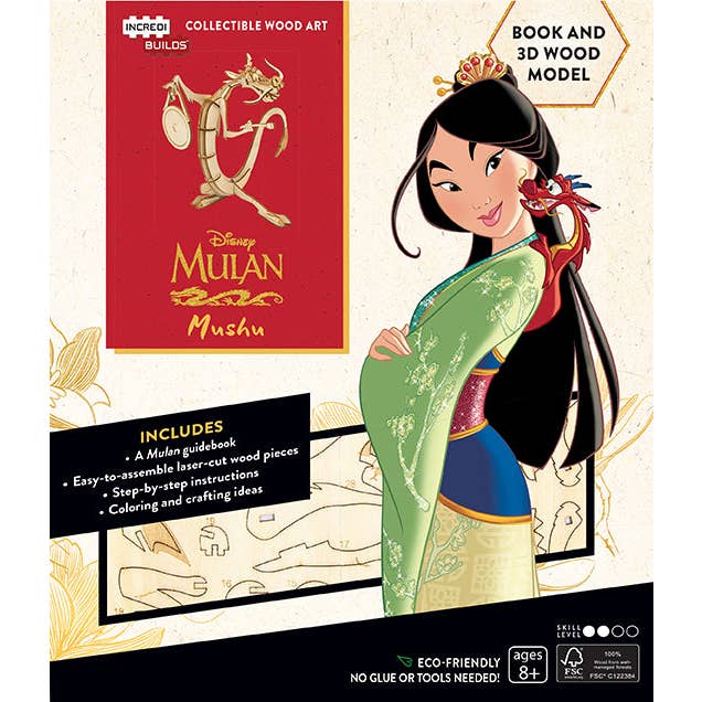 IncrediBuilds: Disney’s Mulan: Mushu Book and 3D Wood Model for wholesale by Insight Editions - #1 Pop Culture Publisher