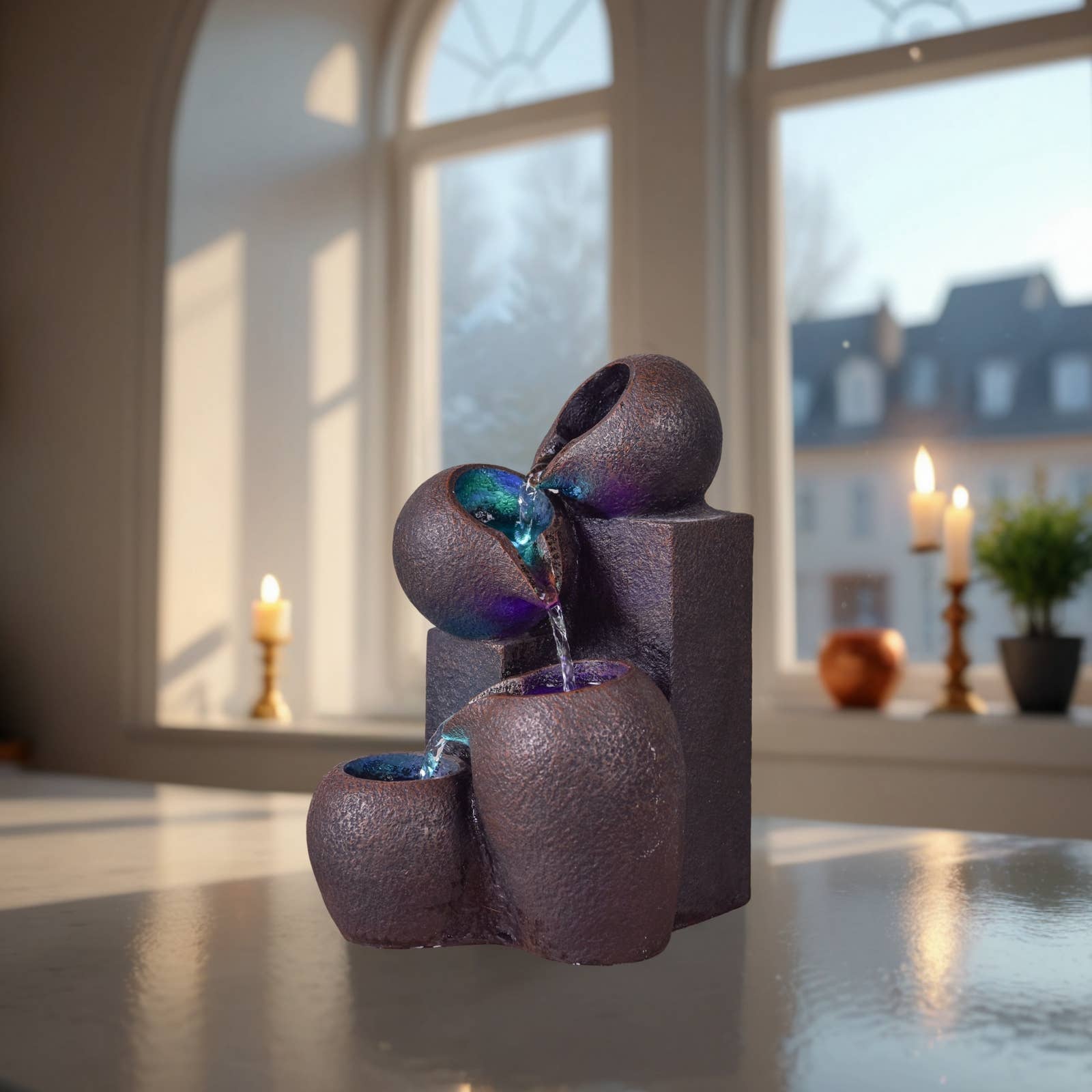 Zen'Arôme – wholesale Dekorativt bordsobjekt – Luba Zen inomhusfontän - Zen och avkopplande atmosfär4