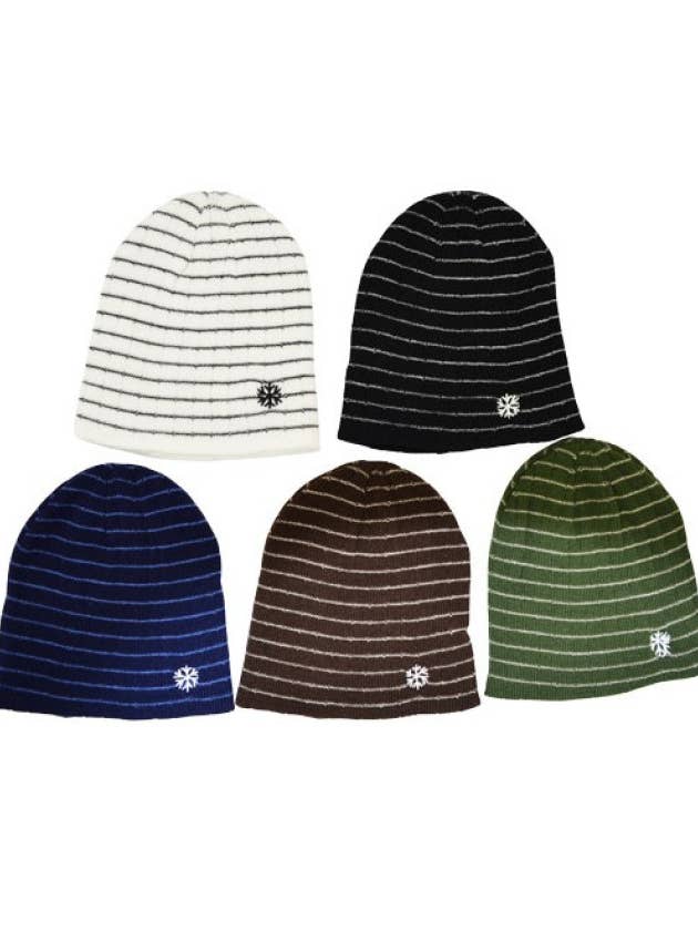 Striped Beanies for wholesale by DK Hawaii
