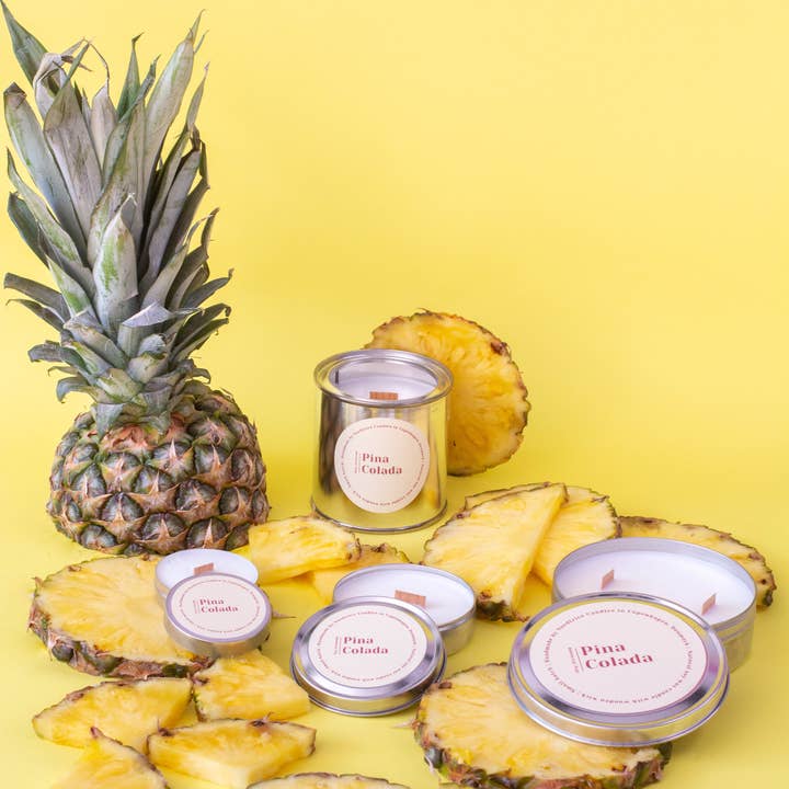 Nordtrice – Velas de viagem por atacado – Mini velas aromáticas de soja com fragrância Pina Colada3