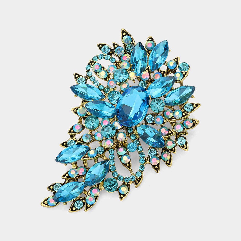 Sensibling Corp. - Wholesale Brooch - Crystal Bouquet Pin Brooch / Pendant1