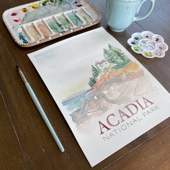Waypoint Wanders - Venta al por mayor Kit de manualidades - Parque Nacional Acadia - Pintura DIY