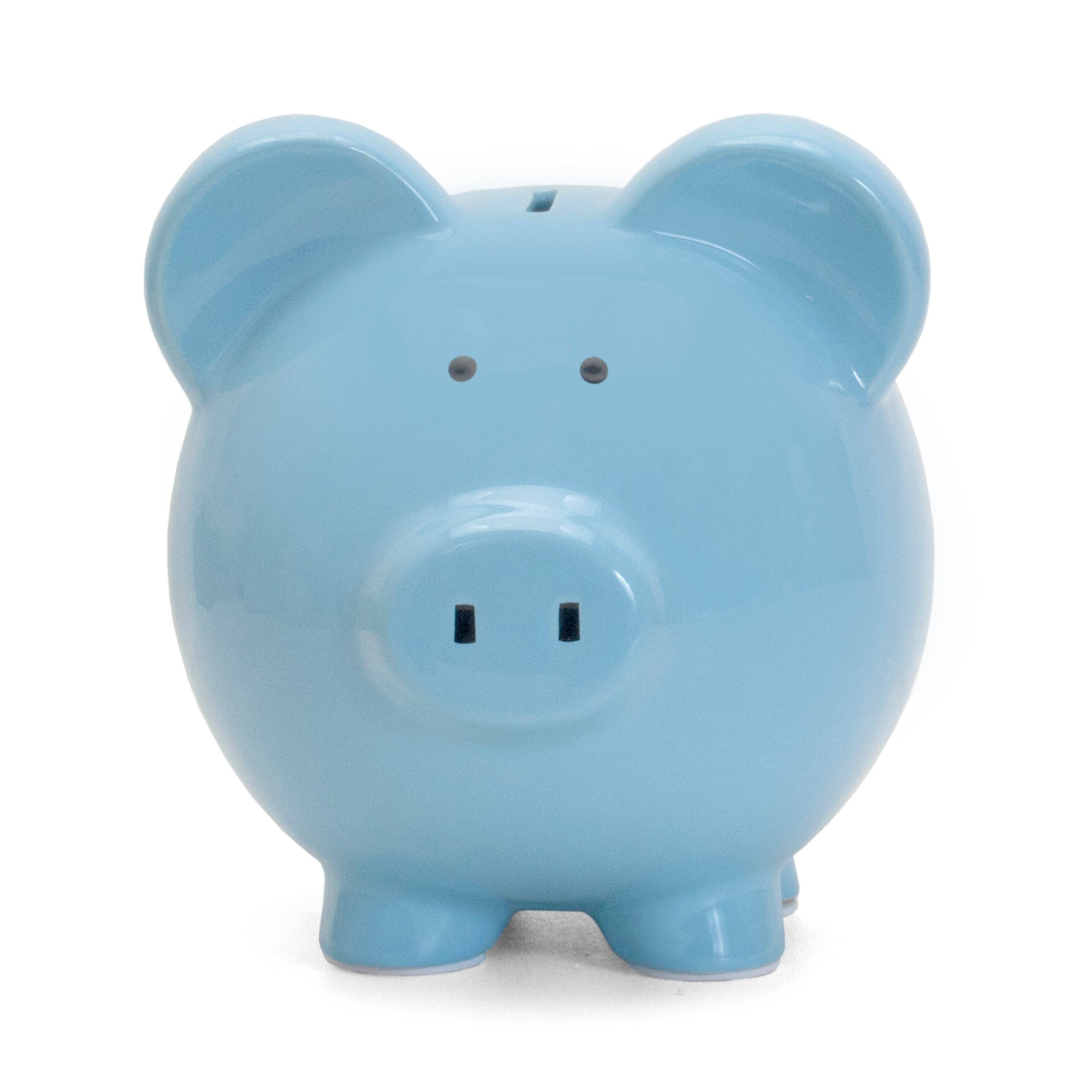 Child To Cherish® - Wholesale Money/Piggy Bank - Kids & Baby - Large Blue Ceramic Piggy Bank2