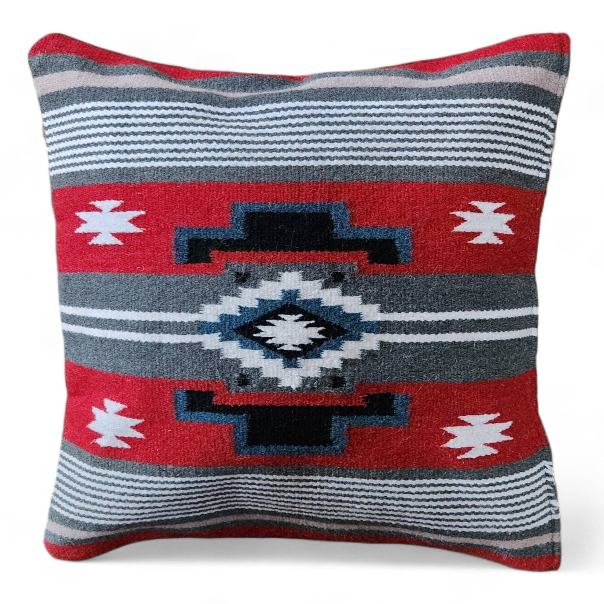 Ranch Junkie - Wholesale Throw Pillow Cover - 20 X 20 Handwoven Wool Southwestern Pillows - Western Pillow Covers0