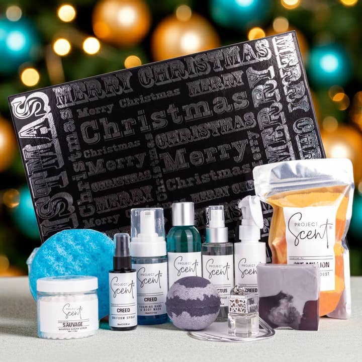 Christmas Men’s Ultimate Luxury Gift Box – Full Bath & Body Collection for wholesale by Project Scent