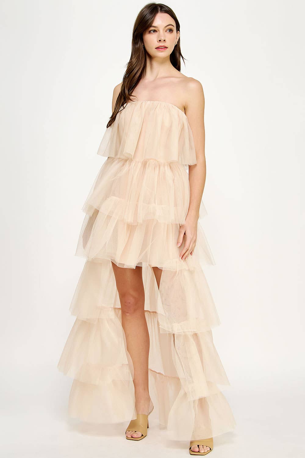 Strut & Bolt – Vestido - Mulher por atacado – Vestido de tule alto e baixo10