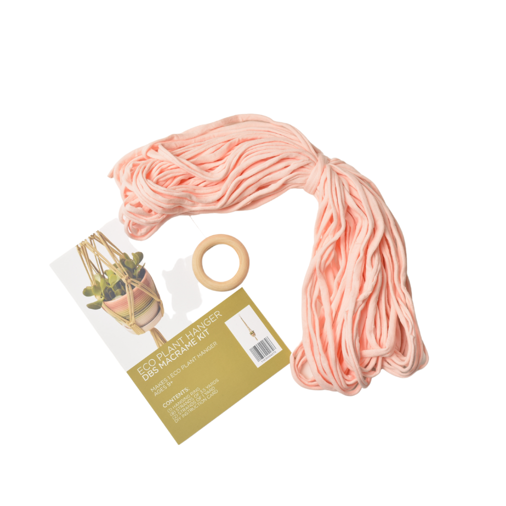 Shreds + rerope - Wholesale DIY Craft Kit - Eco DIY Macrame Plant Hanger Kit20