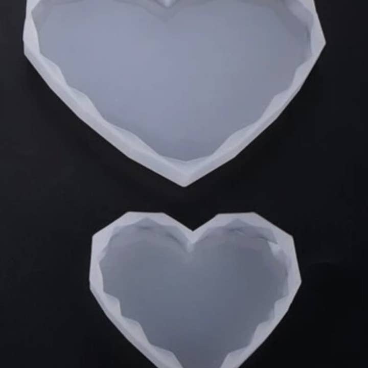 LBB Resin - Wholesale Craft Supplies - Silicone Diamond Heart Mould3