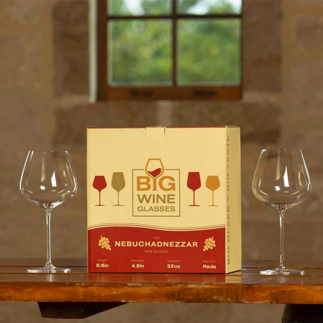 Big Wine Glasses - Wholesale Wine Glass - NEBUCHADNEZZAR - Oversize Big Wine Glasses (2 Set)2