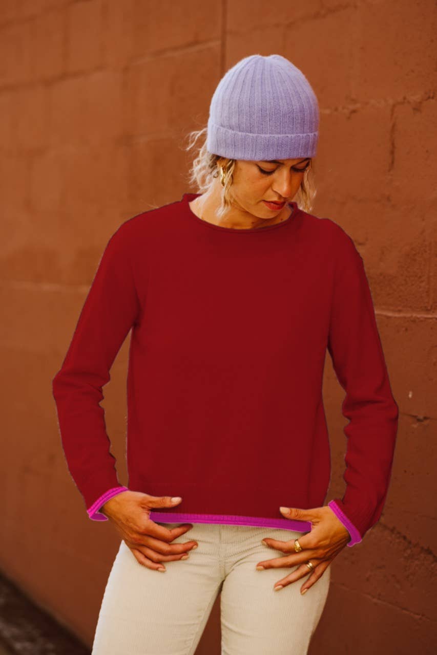 Joyride Supply - Wholesale Knit Sweater - Women's - 100% Cashmere No.15 Jayne Crewneck1