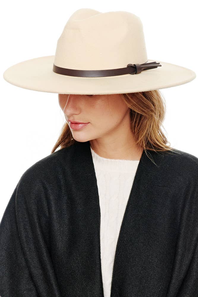 Hana - Wholesale Fedora - Women's - Felt Wide Brim Fedora Hat3