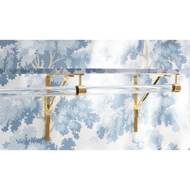 LuxHoldups - Wholesale Clothes hangers - Luxholdups Lucite Closet Organizer with Brass Hardware1