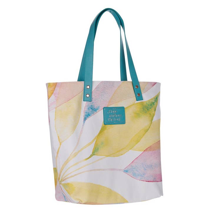 Christian Art Gifts - Wholesale Tote Bag - Women's - Tote Bag Canvas Citrus Leaves Hope2