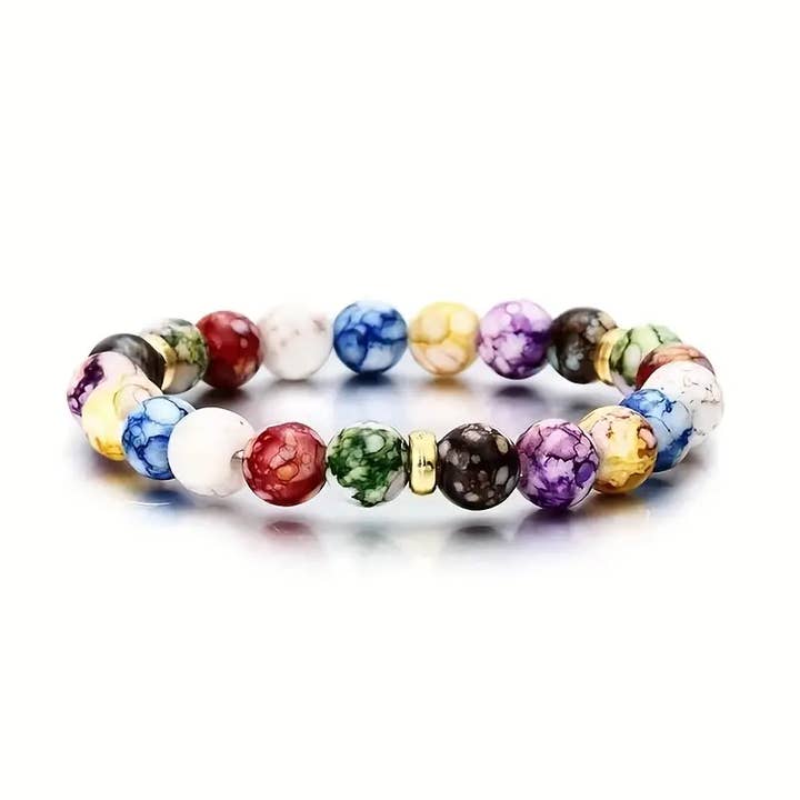 Magnifique Hearts - Wholesale Beaded Bracelet - Chakra Bracelet: Chakra Beads, Unisex Positive Vibes Energy