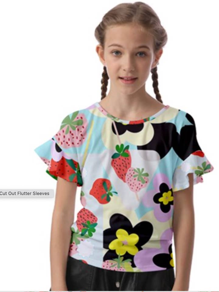 Strawberry - MANGAS RECORTADAS PARA NIÑOS para venta al por mayor de Byheart Design Sweden