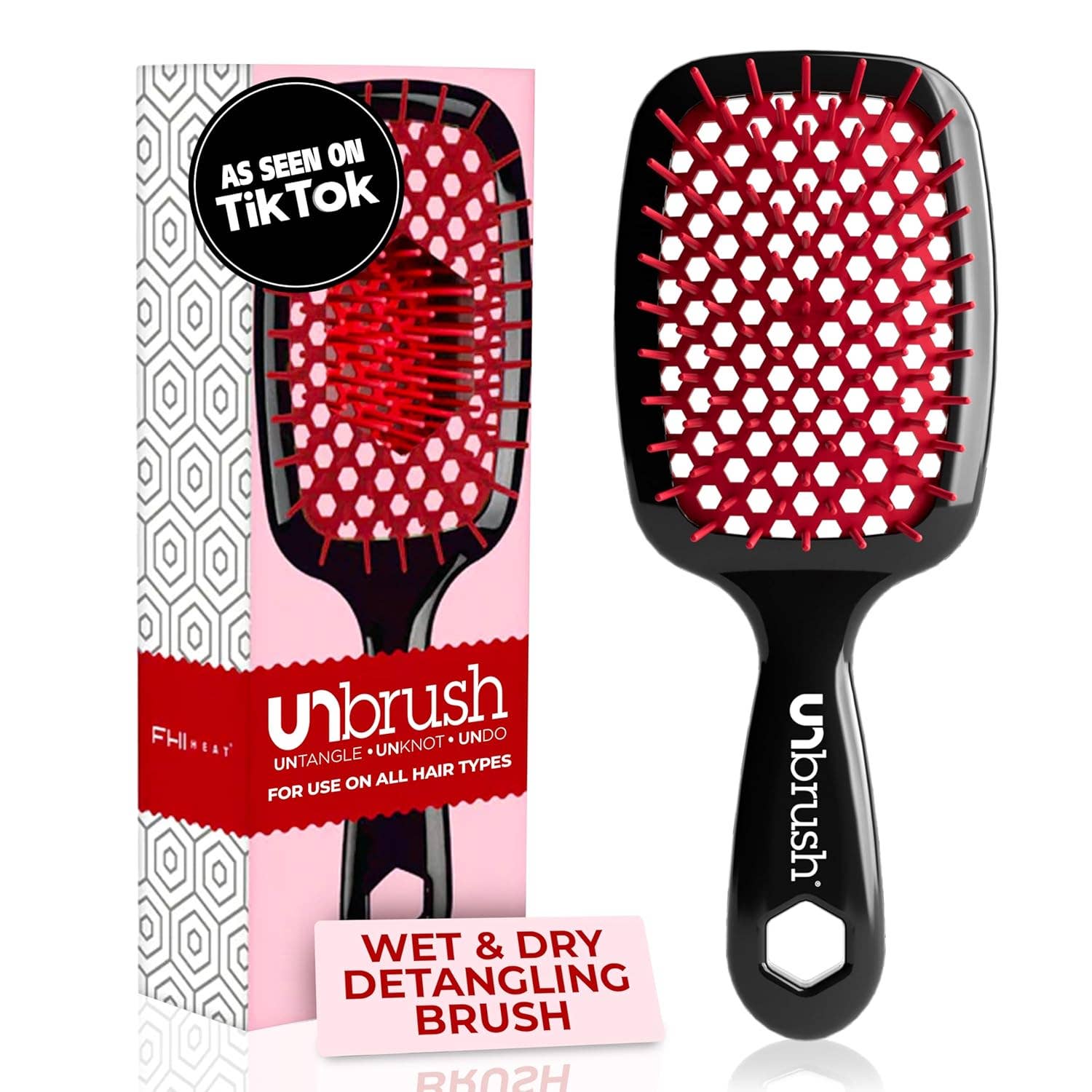 MEHIAZ – wholesale Hair brush/comb – FHI Heat UNbrush Detangling Brush for Wet & Dry Hair1