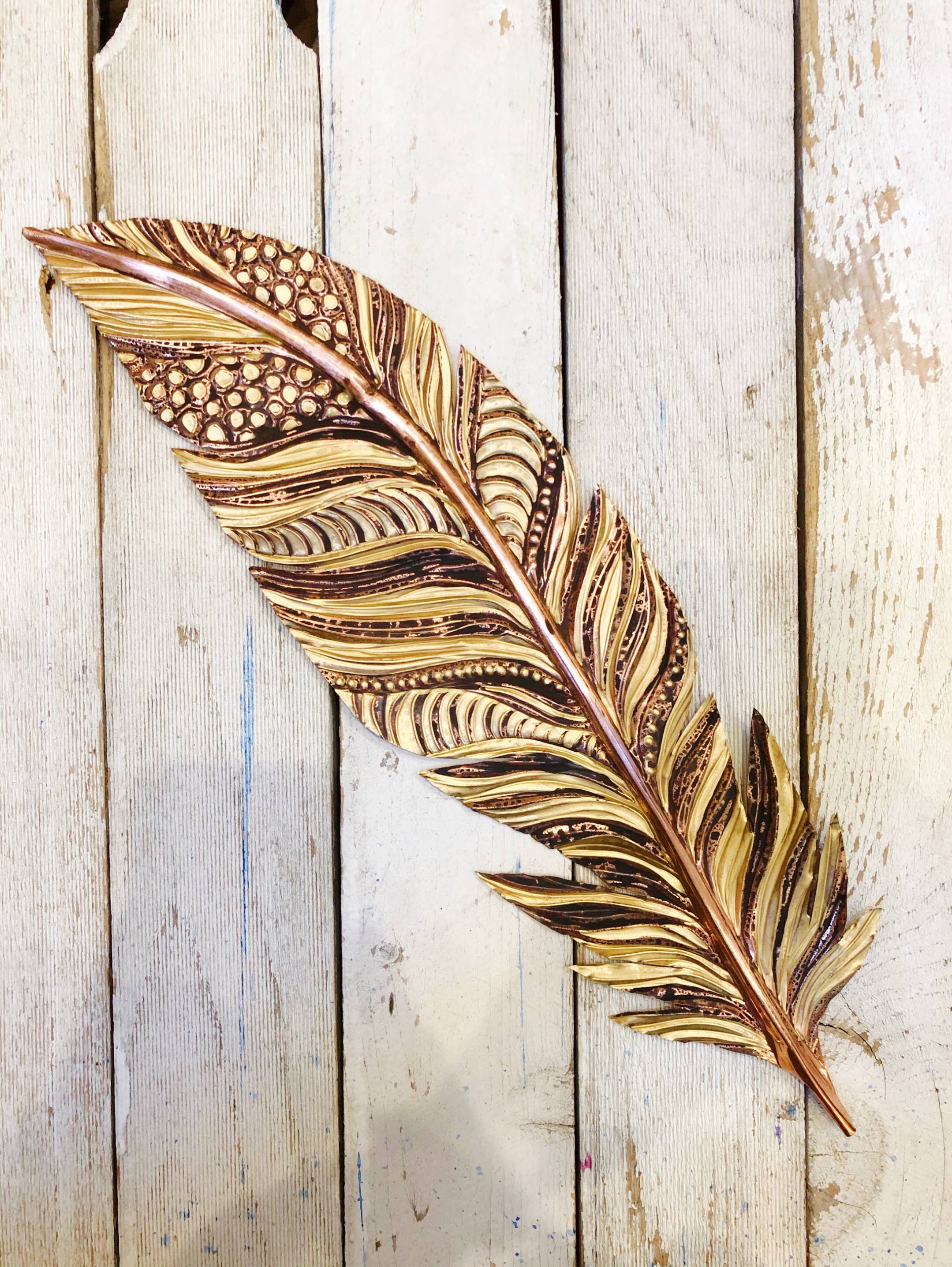 Timber Lane Studio - Wholesale Wall Accent - Giant Copper Feather8