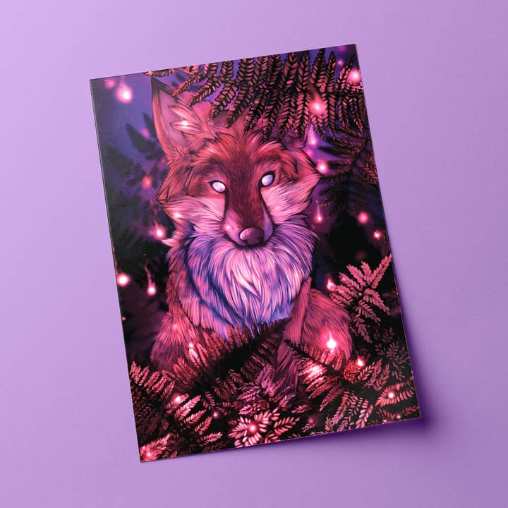 Fox Fire • Art Print for wholesale by Curious Nature Studio