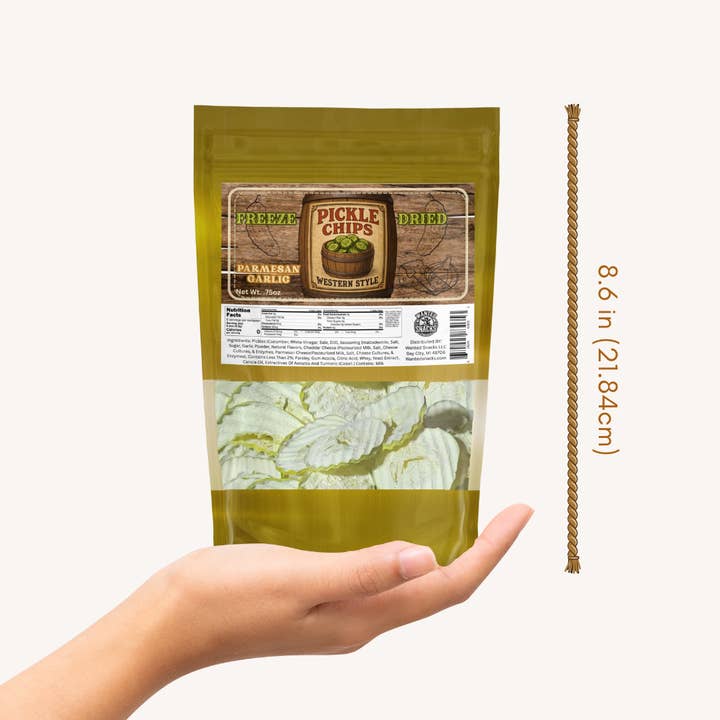 Wanted Snacks LLC - Wholesale Pickled Vegetables - Freeze Dried Pickles- Parmesan 0.75oz Bag1