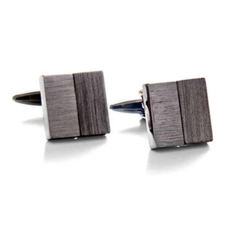 Boutons de manchette Gunmetal Block pour la vente par Cuffwear