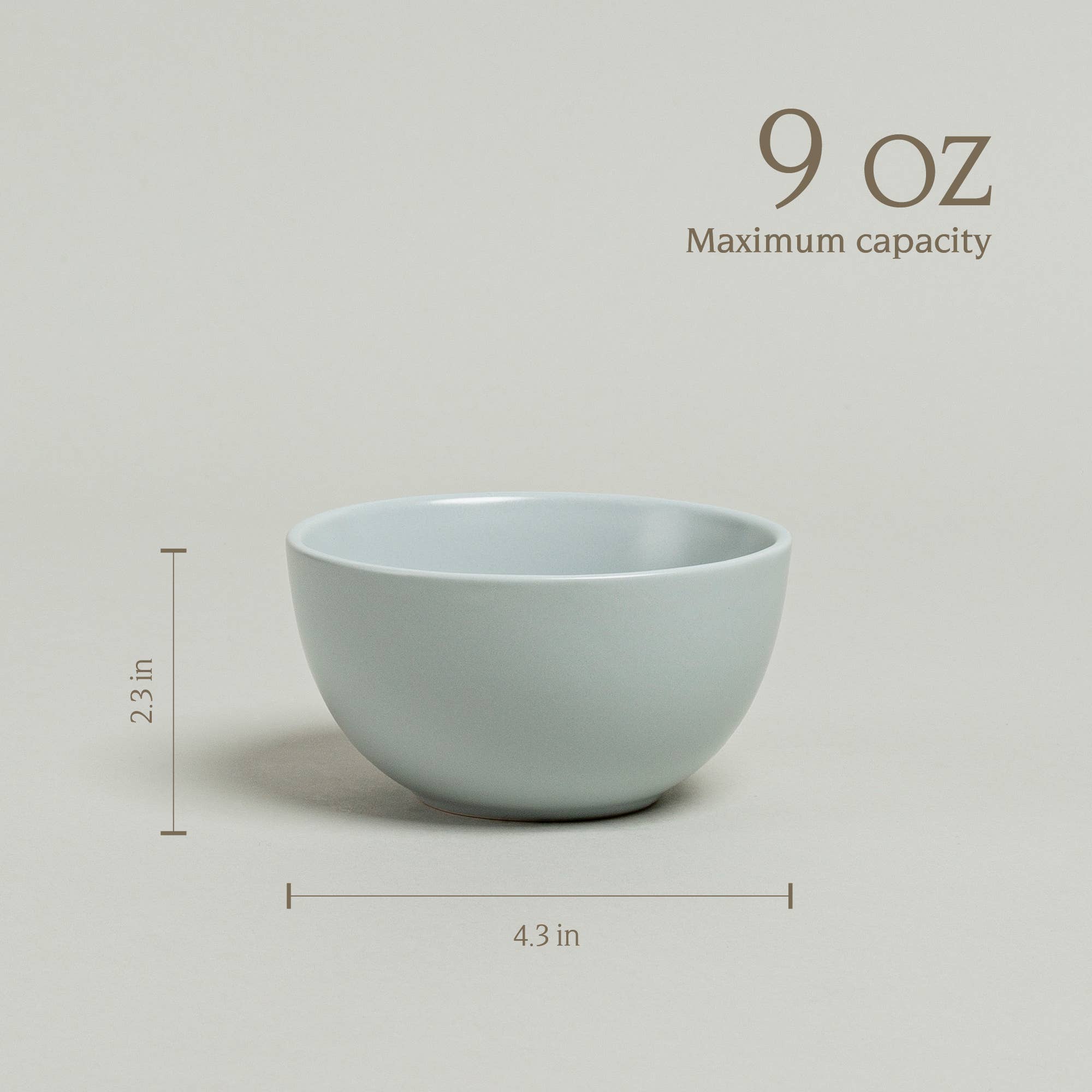 Fog Blue Mini Stoneware Bowls Hosting Essential– Set of 4, 9oz for wholesale on Faire4